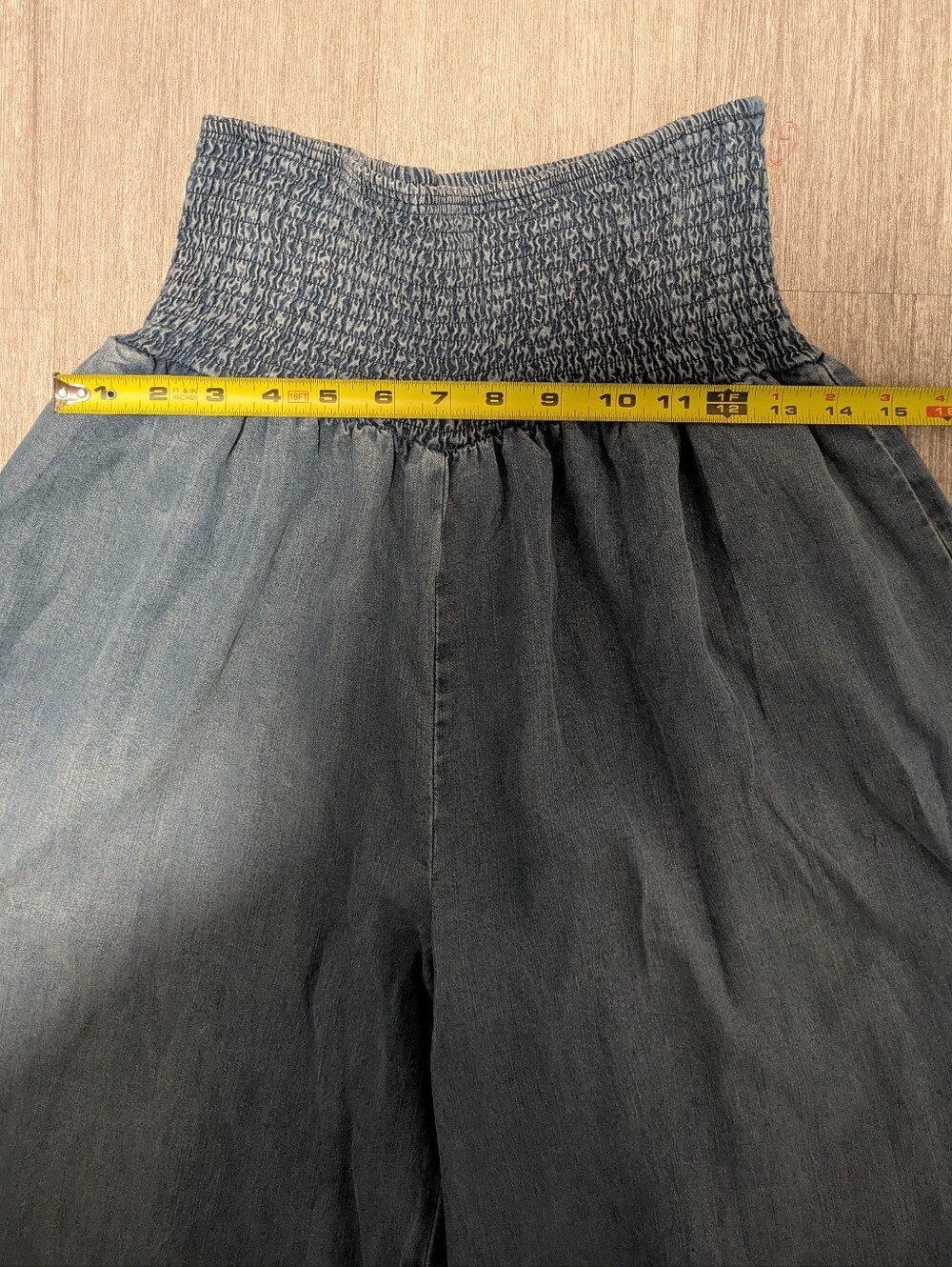 Oli & Hali Wide Leg Soft Denim Pant, Sz L - Picture 5 of 9